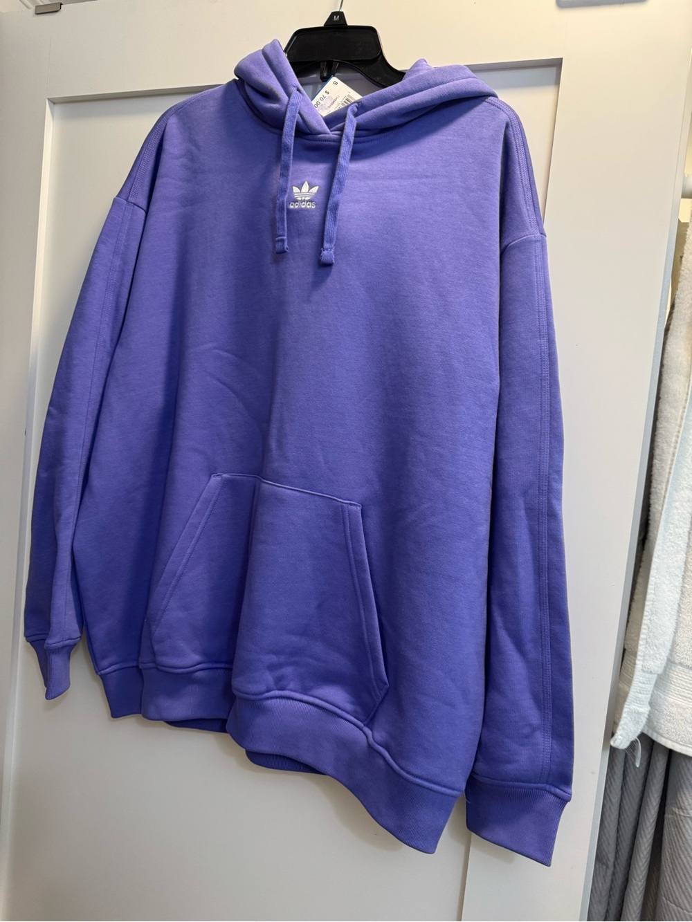 adidas Lavender Purple Trefoil Hoodie oversized